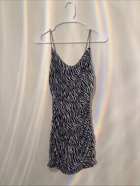 Wild Fable Zebra-Print Mini Dress -